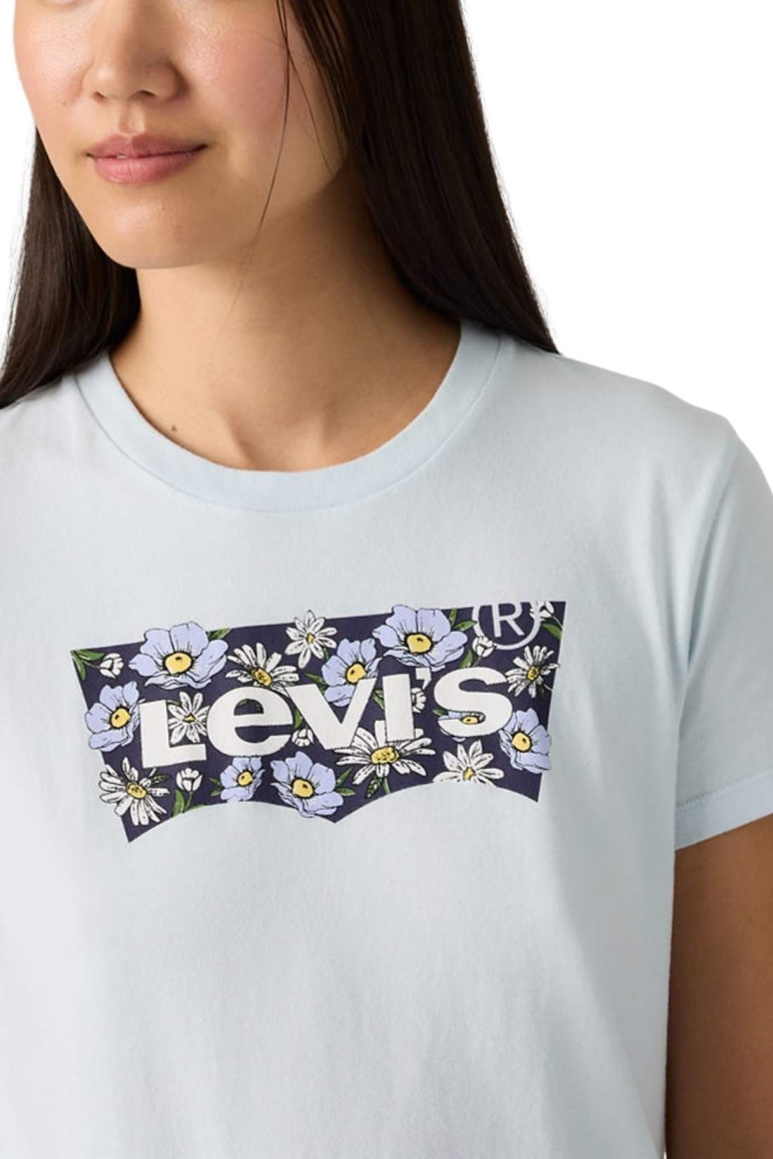 LEVI'S - Women's The Perfect T-shirt with floral logo-3