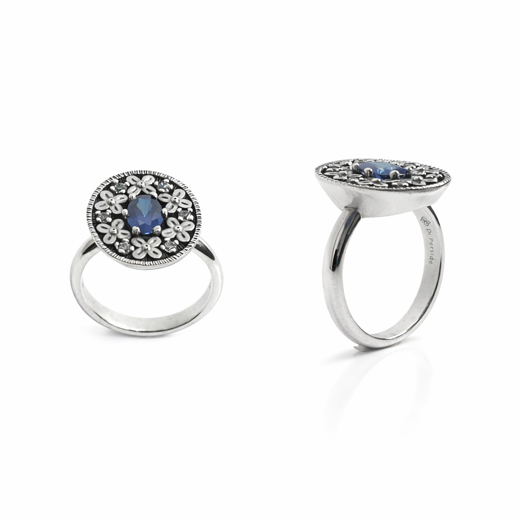 Anello Giardino con Gemma Royal Blue - Garden Grace-4