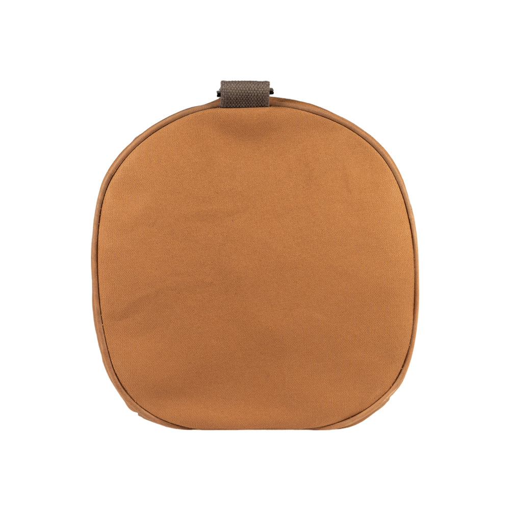 K2006UB | 100% Cotton Canvas Travel Duffle Bag /Wild Leather, full grain, Naked - Leather color, zipper closure. Size: 45 x 25 x 28 cm - Package: Tnt bag-2
