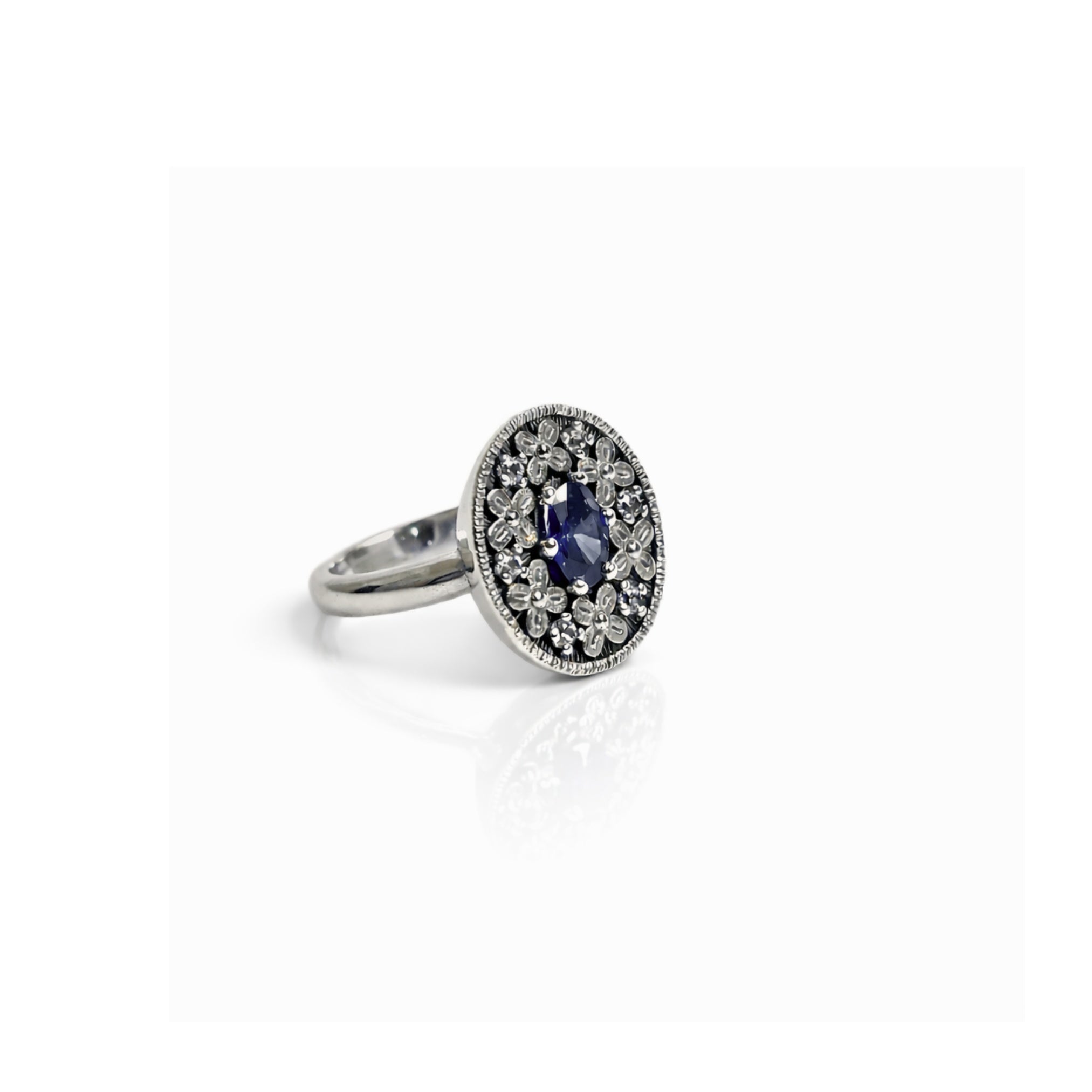Anello Giardino con Gemma Royal Blue - Garden Grace-2
